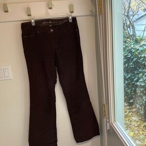 Flared corduroy pants